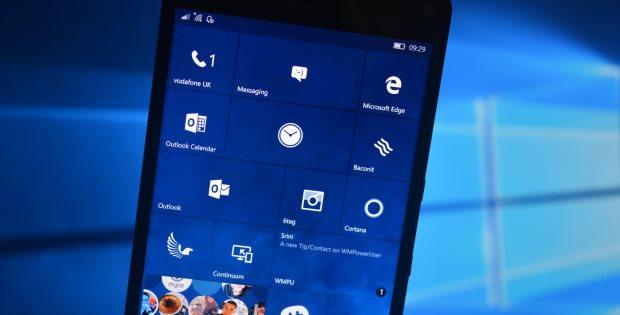 старт обновления Windows 10 Mobile